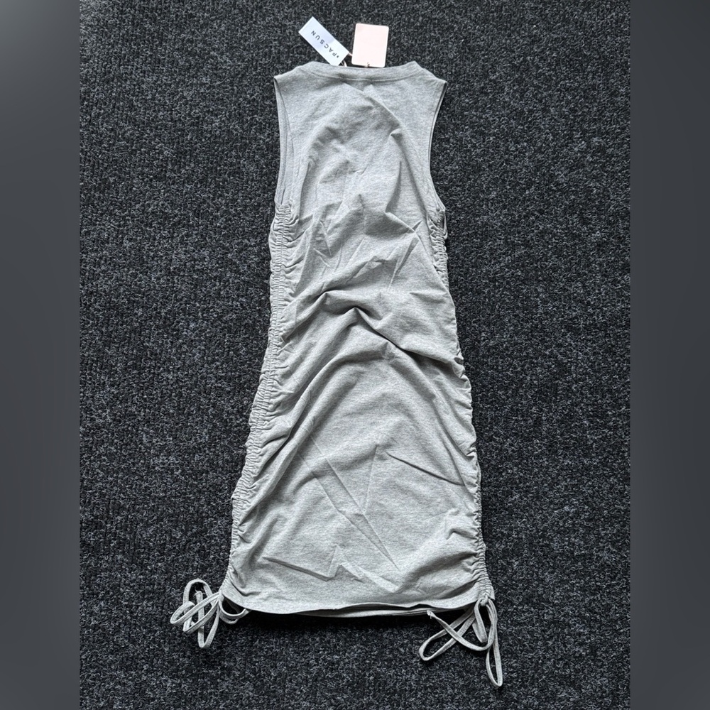 Grey lottie moss double cinched mini dress - Picture 6 of 11